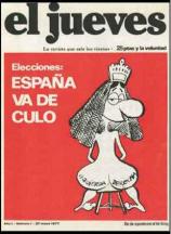 El primer número de "El Jueves", de 1977, ya fue censurado.